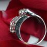 Stunning Art Deco 1930s Platinum 3.1ct Diamond Tank Ring Image 6