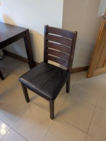 Table and four chairs