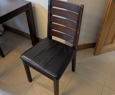 Table and four chairs