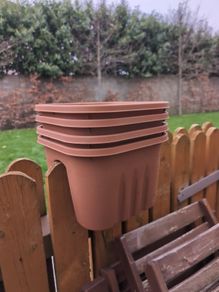 Four Fence Planters 28x28x20cm