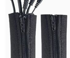 Zipper Cable Sleeve By Wrap-It Storage - 91.44cm X 10.16cm (2-Pack) Black, Protector For Desk, Computer, TV Cord Management, new, unopened.