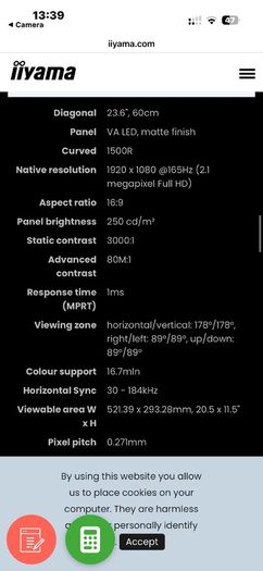 monitor iiyama G-Master G2466HSU-B1