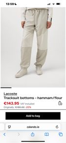 Lacoste pants tracksuit trousers brand new size UK 12/L