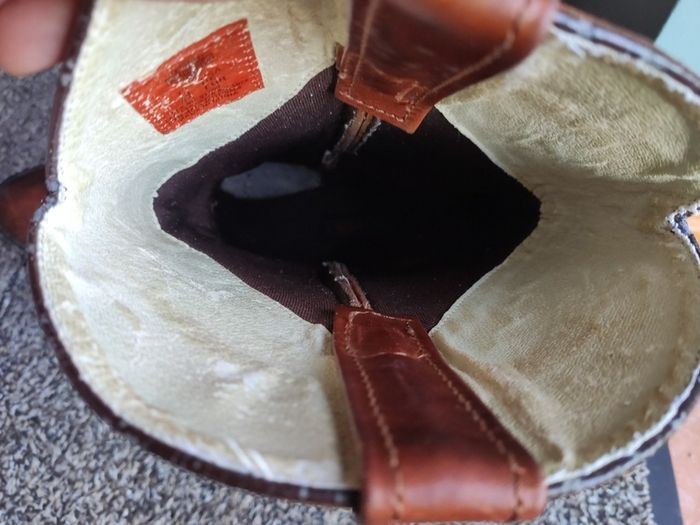 RARE Vintage Harley-Davidson Brown Leather Cowboy Boots Men's Size UK 10