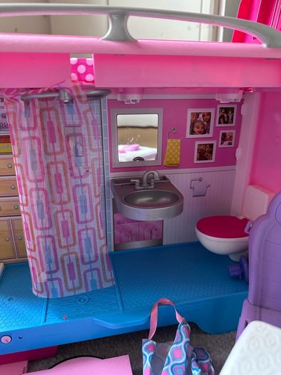 Barbie Dream Camper Van PlaySet Pool Water Slide Doll Caravan Gift Set
