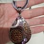 Purple textured Necklace Image 2