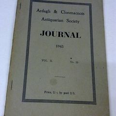 Ardagh & Clonmacnoise Journal 1945 Offaly Athlone etc Ireland Irish history