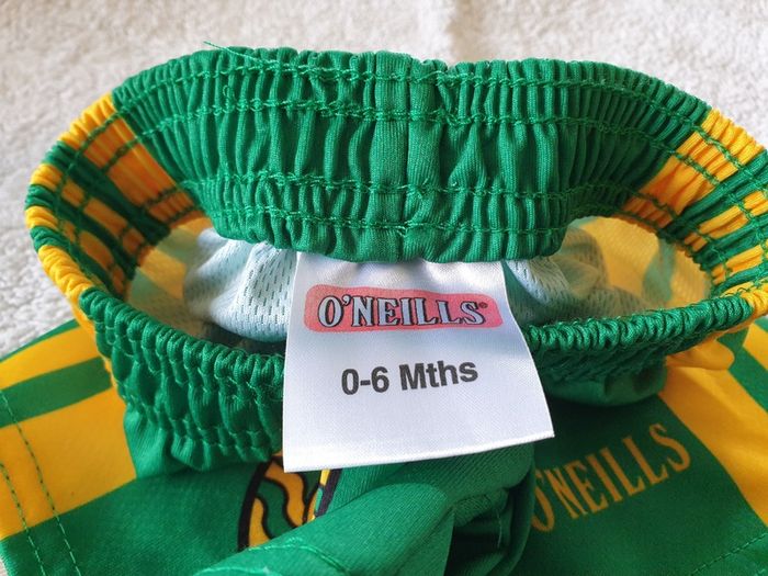 Donegal Gaelic Football Home Shorts 2014 to 2015 Infants 6 months GAA