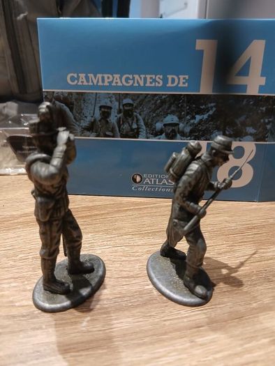 Atlas Editions Die-cast Ww1 Officer And Soldier