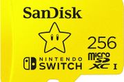SANDISK micro SD card licensed for Nintendo Switch consoles, 256GB Super Mario Superstar edition (up to 100 MB/s, Nintendo gaming storage, UHS-I, Class 10, V30, U3)