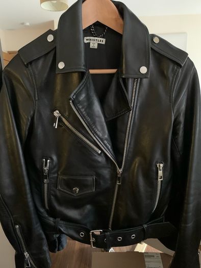 Whistles leather biker jacket