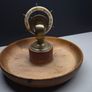 Antique English Table Nutcracker With Wooden Tray Base Image 3