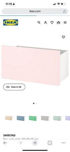 New SMASTAD Box, pink, 90x49x48 cm
