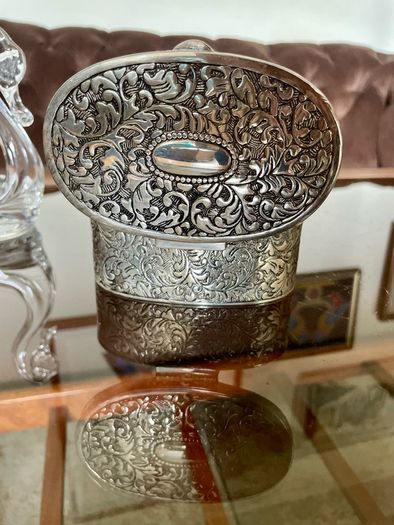 VGC Silver Plated Jewellery Box Mid 20th Century