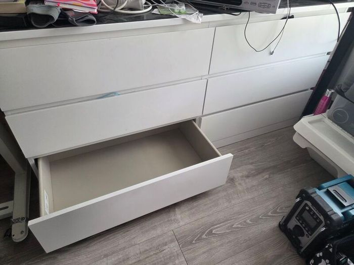 IKEA MALM 6 drawer unit