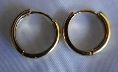 Vintage Gold Plated Hoops Earrings