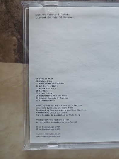 Susumu Yokota & Rothko CD - Distant Sounds Of Summer