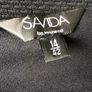 Savida black sleeveless textured dress with rope criss cross design size 14 includes postage Image 4
