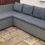 Garden L Shape Chair in Charcoal Grey Image 2