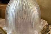 Lampshade Antique Hollophane Ribbed Glass