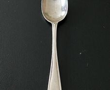 Vintage 1938 Sterling Silver Art Deco Coffee Spoon Viners