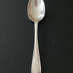 Vintage 1938 Sterling Silver Art Deco Coffee Spoon Viners