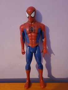 Spiderman and Batman action figures