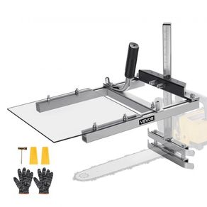Chainsaw Mill, Portable Sawmill Fits 41-51 cm Planking Milling Bar, Lumber Cross Cutting Guide Chain Saw with Shield, 0.2-11.81 in Cutting Thickness