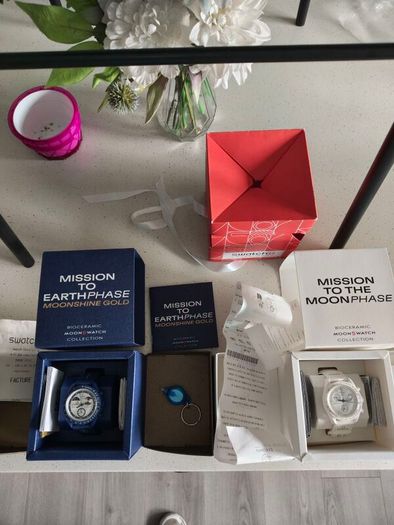 Swatch moon watches
