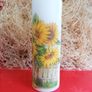 XL Summer autumn birthday Yellow Sunflowers Decorative gift pillar candle summer home decoration Image 2