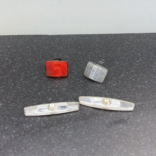 Bicycle 4 pc  reflectors set   front rear & wheel