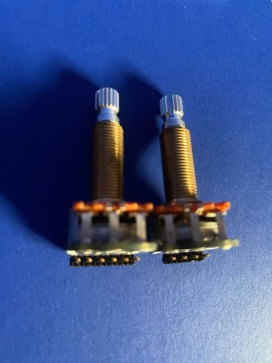 Emg 25k active tone Pot long shaft for active pickup Gibson SOLDERLESS replacement potentiometer