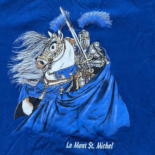 Girls boys T-shirt with the knight 7-8yo