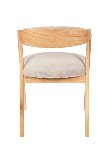 Oak Dining Armchair Plush Upholstered. Any Colouir or material