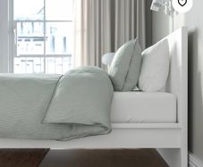 IKEA MALM Bed frame, White Standard Double with mattress