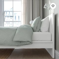 IKEA MALM Bed frame, White Standard Double with mattress