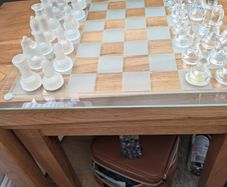 Glass chess set