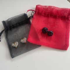 2 pairs of Vintage Clip On Earrings
