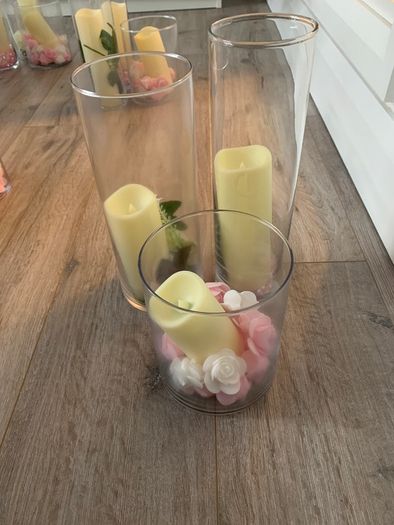 Hurricane Vases and Candles