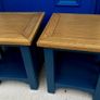 2 Marine Blue Lamp tables Ex display Image 4