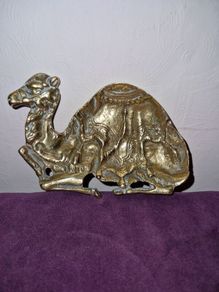Solid brass Camel trinket dish