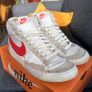 Nike Blazer Mid '77 Pro Club - White/Habanero Red (Used) Image 5