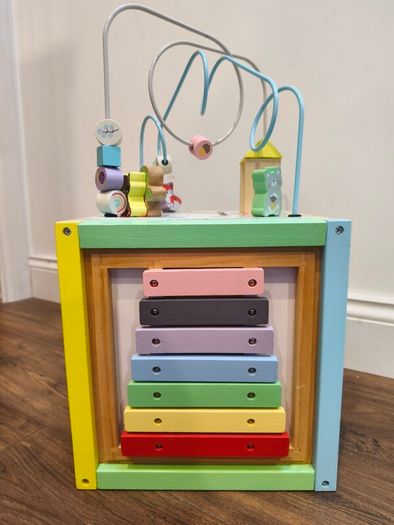Wooden Activity Cube