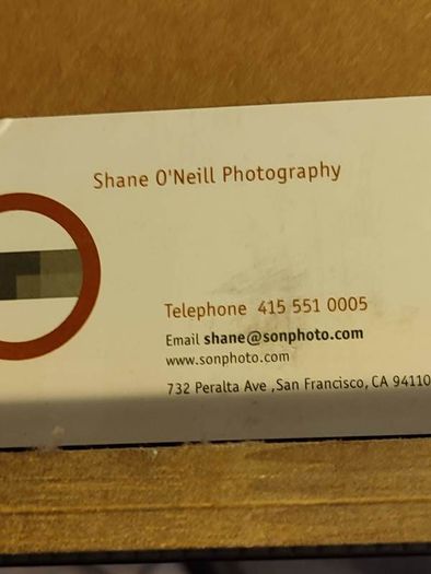 Stunning Signed 2003 Photo Of The Oecan By (shane O'neill )