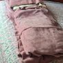 Dusty pink Pinch pleat large window curtains Image 6