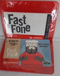 call card Vodafone 1999 in original wallet with instructions