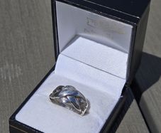 Vintage 925 Silver Puzzle Ring