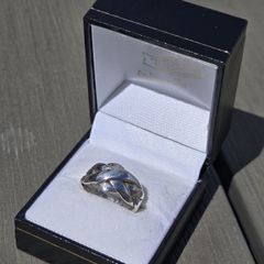 Vintage 925 Silver Puzzle Ring