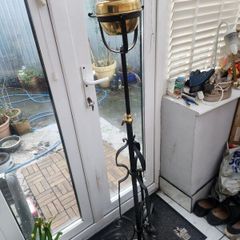 Victorian duplex oil lamp . Telescopic. working.