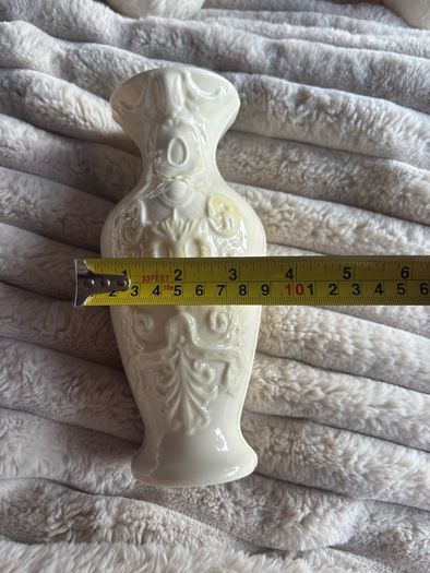 Vintage Lenox Ivory Porcelain Embossed Vase (8.25")